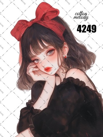 original sticker no.4249 人物貼紙 原創貼紙 原創人物貼紙 裝飾貼紙 cotton melody