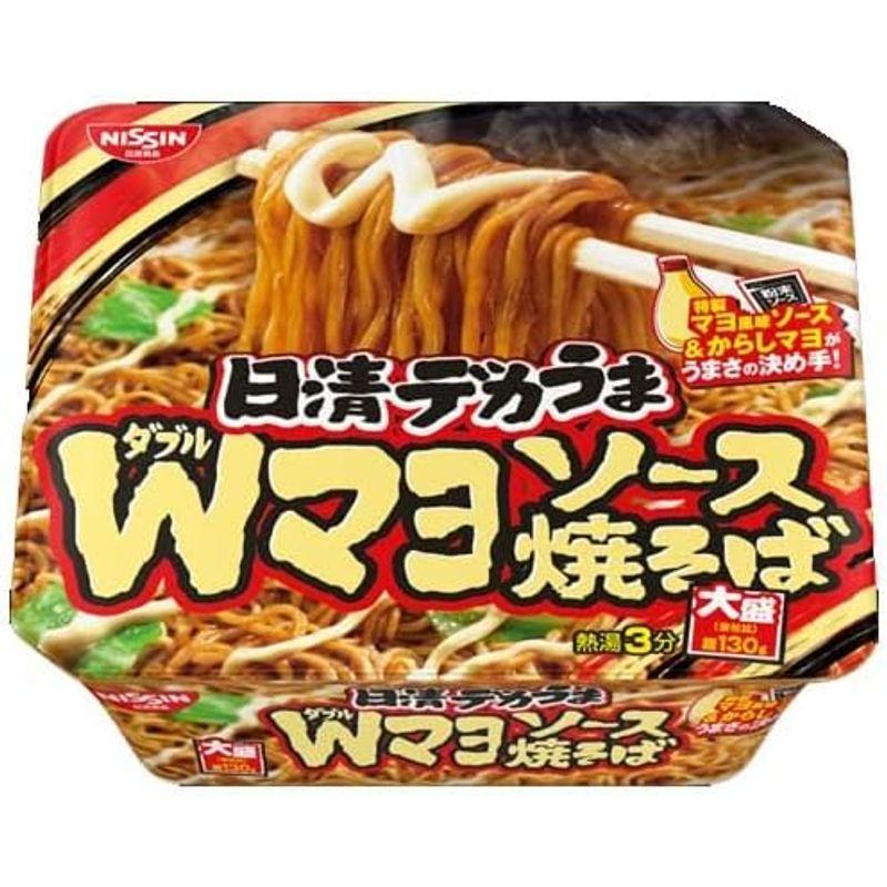 日清食品 日清デカうま Ｗマヨソース焼そば（153g） ×12個×2セット