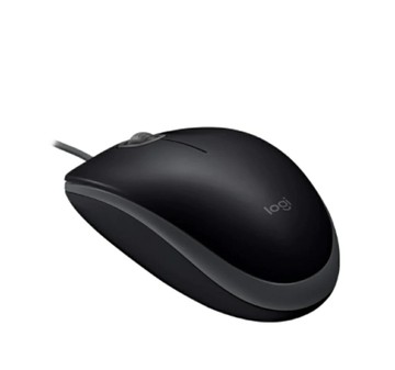 【Logitech 羅技】M110 靜音有線滑鼠 黑色