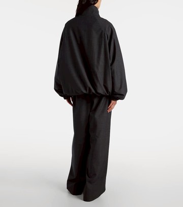 The Frankie Shop Baxter plaid oversized blouson jacket