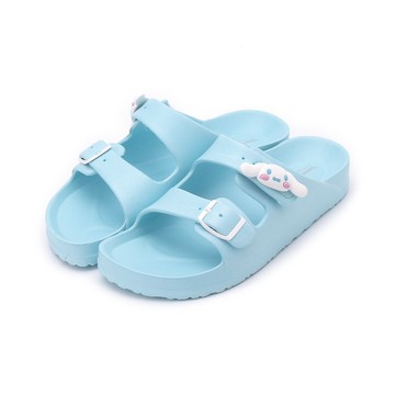 大耳狗 腳床式拖鞋 水藍 中大童鞋