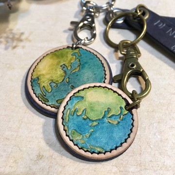 悠遊世界 晶片悠遊卡鑰匙圈/客製英文名/世界地球日/台灣/Taiwan