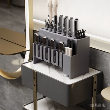 ✨可開發票#網紅美髮工具收納架理髮店工具盒髮型師專用工具包剪刀電推收納盒#免運