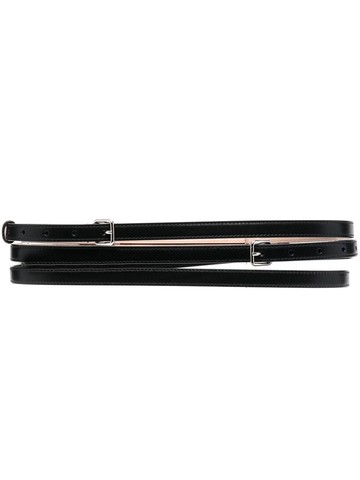 Alexander McQueen - wrap buckle belt - women - Leather - 80 - Black