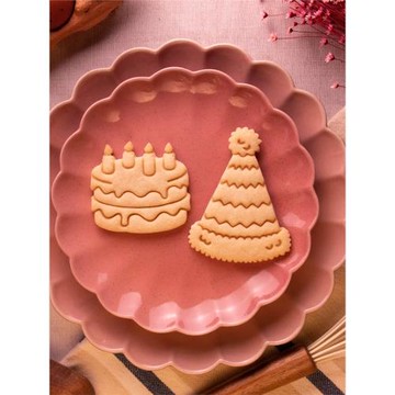 派對帽生日蛋糕花樣越蔓莓翻糖工具卡通壓模曲奇模型烘焙餅干模具