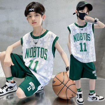 💖臺灣-熱賣💖男童籃球服無袖套裝2026新款兒童夏季背心男孩中大童運動速幹球衣2ed3