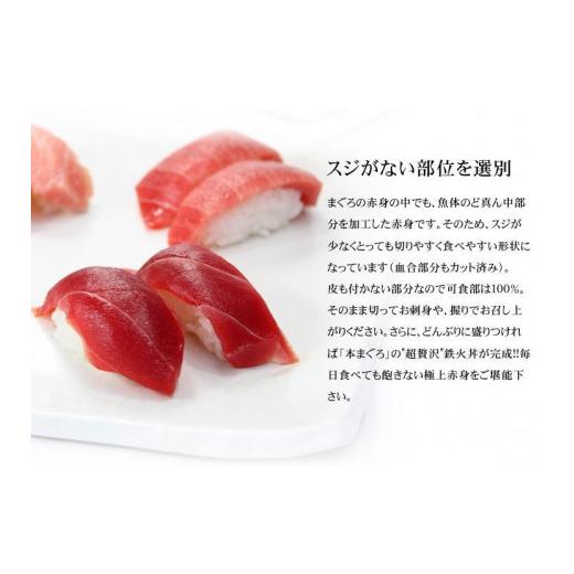 ふるさと納税 福島県 いわき市 本マグロ赤身300g　解凍レシピ付　1サクずつ真空包装