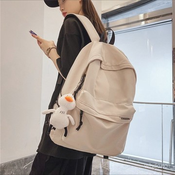 👜 卿選好物 👜【迴頭客1403人】2024新款簡約耐臟雙肩背包男女大容量高顔值初高中大學生校園書包