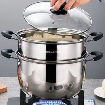 湯鍋奶鍋蒸鍋家用不銹鋼鍋燃氣電磁爐通用小燉鍋輔食鍋煮粥鍋火鍋