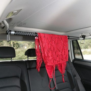新款【upton】汽車衣架車載伸縮晾衣杆車用旅行自駕遊衣服架車內晾衣架掛衣杆