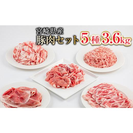 ふるさと納税 宮崎県 宮崎市 宮崎県産 豚肉 5種 3.6kgセット_M144-010