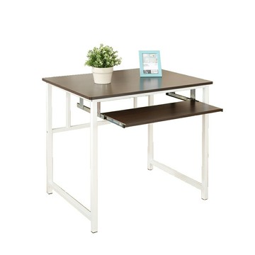 《DFhouse》亨利80公分附鍵盤多功能工作桌-胡桃色