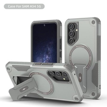 【磁吸支架】適用三星A54手機殼新款防摔Galaxy A55硅膠A56商務A15男女s25ultra加厚A35創意s24ultra軟邊硬殼