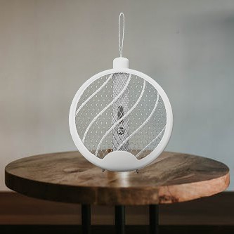 iClean | 摺疊懸掛電蚊拍燈 - 白色