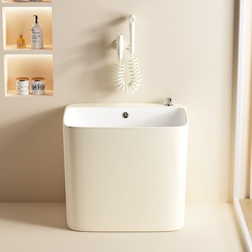 JMTOW加高加深陶瓷蓄水池拖把池庭院廁所戶外舒適環境高度耐用 b8031