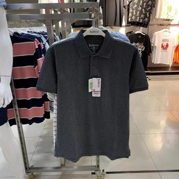 Balneo班尼路夏季男裝抗菌翻領短袖修身純色百搭t恤休閑polo衫男