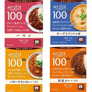 マイサイズ 4種類 欧風カレー ハヤシ チーズリゾットの素 バターチキンカレー