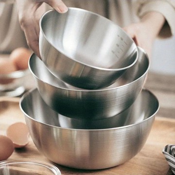 【台灣出貨】【拍一發三】不鏽鋼料理盆碗打蛋沙拉涼拌水果泡麪煮麪和麪盆家用不銹鋼湯勺  湯匙 火鍋漏勺 過濾網 濾油勺