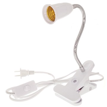 隔日到貨 E27夾燈 110V 夾燈 杯燈 軟管燈 E27燈座 蛇管燈 檯燈 led E27 工作夾燈 植物燈 電燈