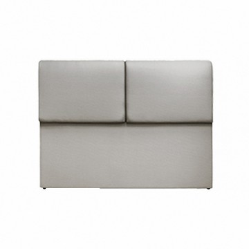 ASSARI-格納貓抓皮大靠墊床頭片(雙人5尺)亞麻灰