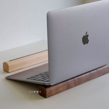 UDlab｜[增高3.4cm] 螢幕增高架 螢幕架 胡桃木 櫸木 電腦增高架 實木條筆電增高架 AC12-003