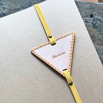 成 品 製 造 - 三角書籤 原創手工皮革書簽 白蠟植鞣革 意大利皮