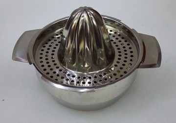 不銹鋼手動榨汁器304旋式檸檬壓汁器夾子壓汁果汁橙汁手柄壓汁器