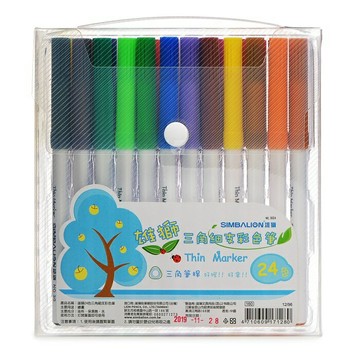雄獅 NO.3024 三角細支彩色筆 (24色)【APP滿額下單4%點數(單一帳號最高1000點)】7/31止