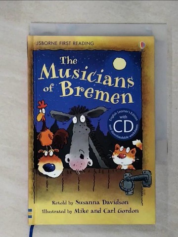 【書寶二手書T2／原文小說_U8E】The Musicians of Bremen (with CD) (Usborne English Learners’ Editions: Lower Intermediate)_Susanna Davidson,Mike Gordon