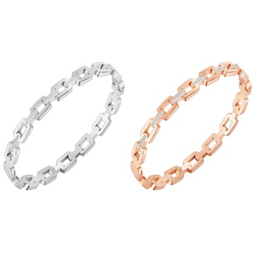 《316小舖》今天特價【B290】(優質鈦鋼手環-簡約性感鏤空手環/高級方格手環/不銹鋼手鐲/銀色手環/金色手環)