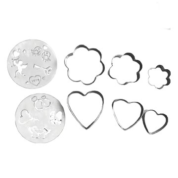 Betty's 焙蒂絲 不鏽鋼花心餅乾模  花心餅乾模 銀色  6個