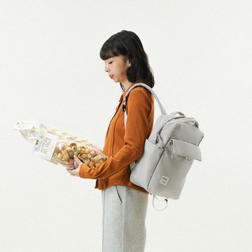 【新色】CARTER系列 | 14吋後背包M號 MINI CARTER ECO (柔灰色)