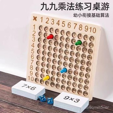 臺灣🚍8H出🉑九九乘法小學生一二三年級背誦口訣神器99口訣錶數學口祘敎具 PVEU