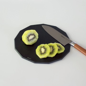 13邊形木纖維砧板-S-多色可選 原木色