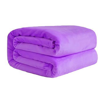 法蘭絨優質寵物毛毯 淺紫色 寵物保暖舒適  L(100 x 70cm)  1件