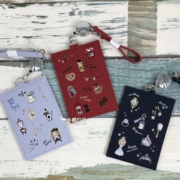 【現貨】小鶴日貨｜日本進口 正版 童話故事人物 刺繡  可伸縮 車票夾 證件套