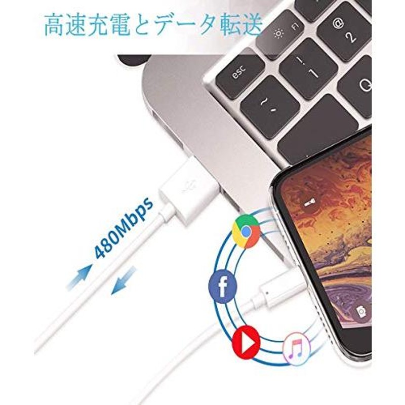 iPhone 充電器純正 ipad 充電器ケーブル USB Quntis 12W ACアダプター