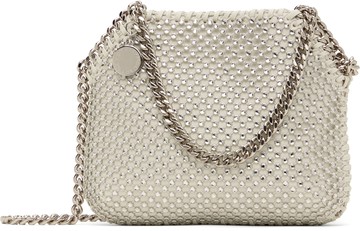 Stella McCartney 白色迷你 Falabella Crystal Mesh 单肩包