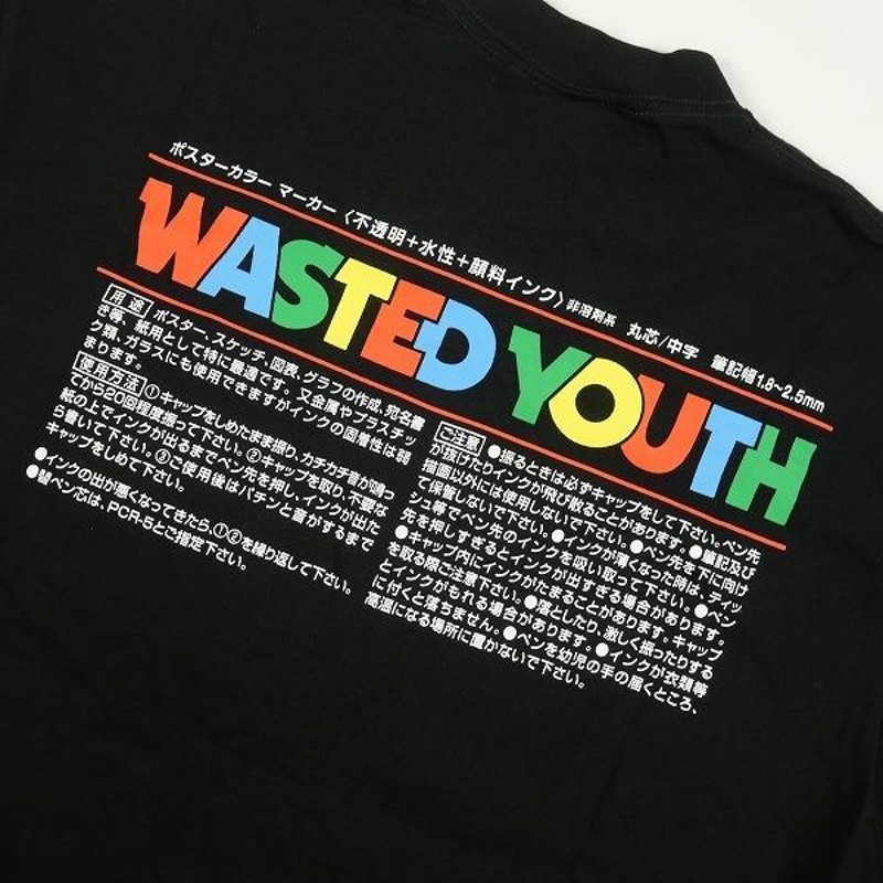 Wasted youth ウェイステッドユース × TOKiON POSCA ポスカ Tシャツ 黒 Size 【M】 【新古品・未使用品】  20729702 | LINEブランドカタログ