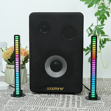 【台灣公司 可開發票】音響搭檔聲控燈拾音燈音樂氛圍感應拾音節奏聲控同步分貝燈氛圍燈