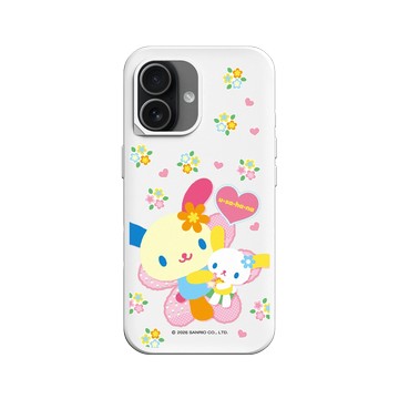 iPhone 17 SolidX 白 - 三麗鷗-花小兔 Usahana - 抱緊緊