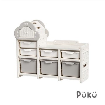 【PUKU藍色企鵝】「UNI有你宅」飄飄雲屋收納櫃