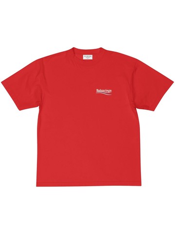Balenciaga - Political Campaign cotton T-shirt - women - Cotton - M - Red