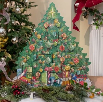 【獨家限量】美國經典聖誕倒數盒-點亮音樂聖誕樹/創造完美體驗