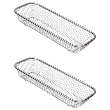 不鏽鋼餐具籃 G229 31 x 12.5 x 4.5cm 129g  網狀款 銀色  1組