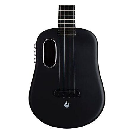 26” Ukulele Black w Freeboost Electronics with Ideal Cable