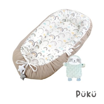 PUKU 藍色企鵝 - 寶寶舒眠窩窩-彩虹樹懶