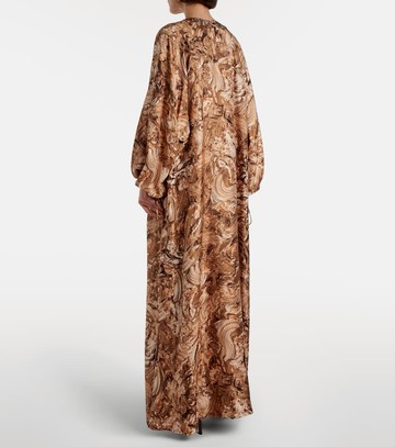 Max Mara Maroso embellished silk maxi dress