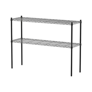 【dayneeds】輕型 120X35X90公分 二層烤漆波浪架 兩色可選白色