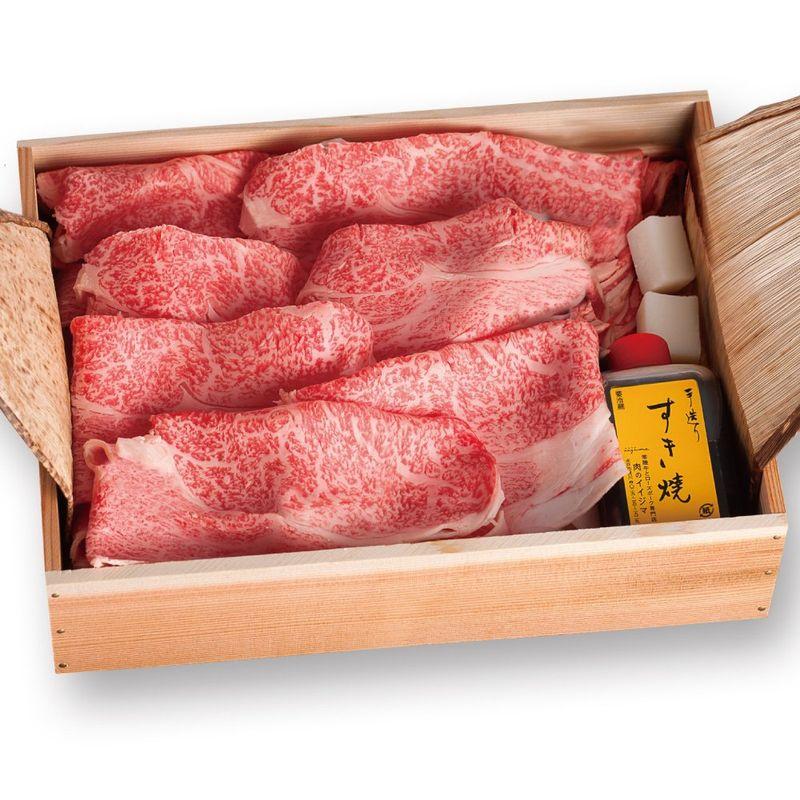 お歳暮 肉のイイジマ すき焼き ギフト 牛肉 常陸牛 リブロース A5 450g 内祝い お返し 出産 結婚 誕生日 メッセージカード 茨城